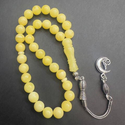 Kaliningrad Damla Kehribar Küre Tespih 7 (mm)-4