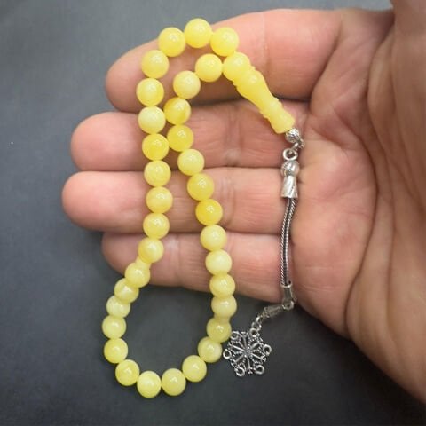 Kaliningrad Damla Kehribar Küre Tespih 7 (mm)-5