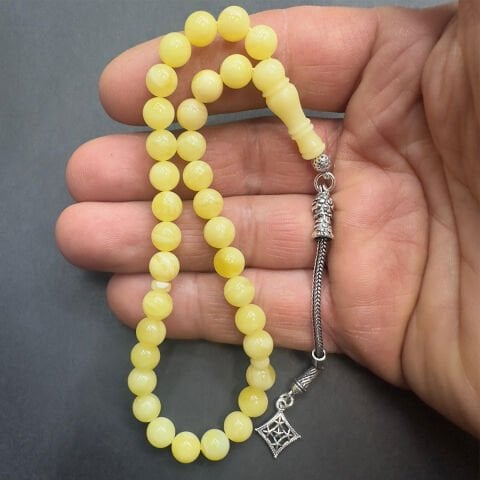 Kaliningrad Damla Kehribar Küre Tespih 7 (mm)-6