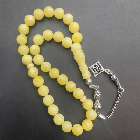 Kaliningrad Damla Kehribar Küre Tespih 7 (mm)-6