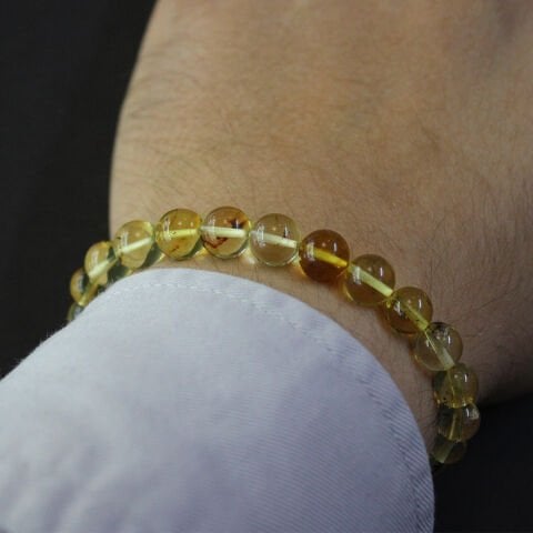Şeffaf Kaliningrad Damla Kehribar Bileklik 6,5 (gr)