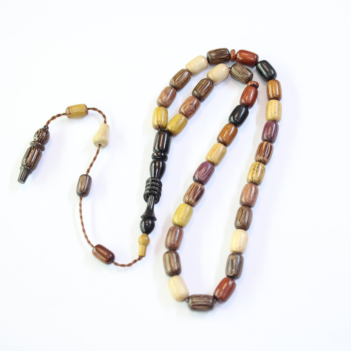 Yerli Atölye İşçiliği Kapsül Karma Ağaç Tespih 7*10,5 (mm)