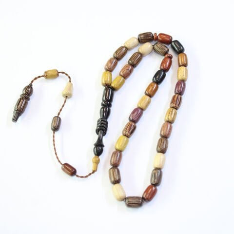 Yerli Atölye İşçiliği Kapsül Karma Ağaç Tespih 7*10,5 (mm)