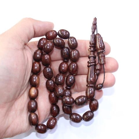 Usta İşi Demir Hindi Ağacı Tespih 10*12,5 (mm)