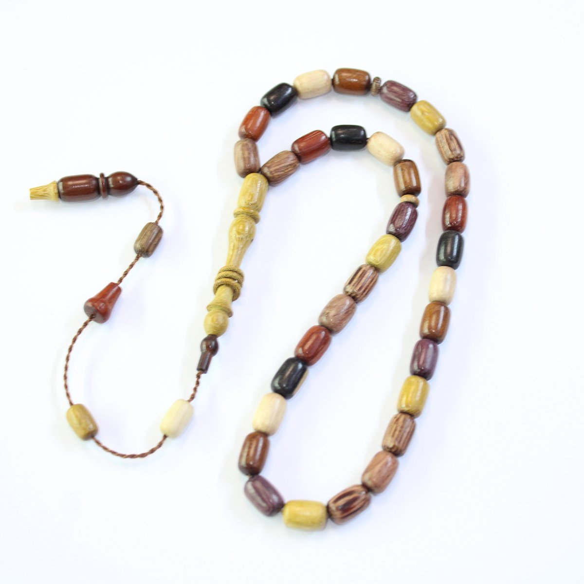 Yerli Atölye İşçiliği Kapsül Karma Ağaç Tespih 7*10,5 (mm)