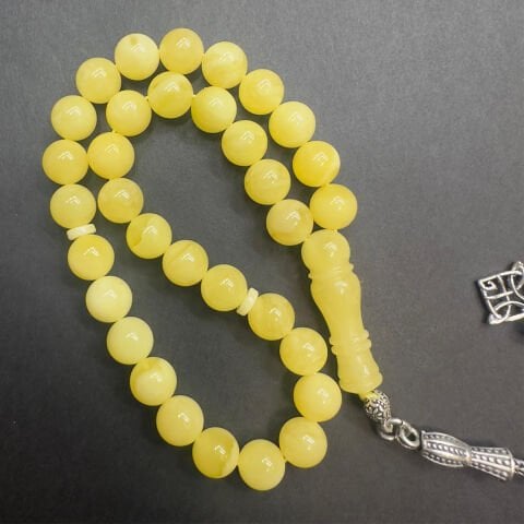 Kaliningrad Damla Kehribar Küre Tespih 7 (mm)-8