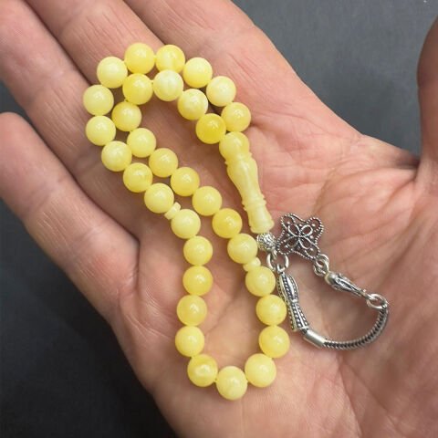 Kaliningrad Damla Kehribar Küre Tespih 7 (mm)-10