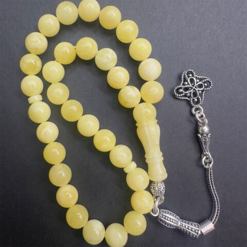 Kaliningrad Damla Kehribar Küre Tespih 7 (mm)-10