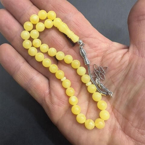 Kaliningrad Damla Kehribar Küre Tespih 7 (mm)-11