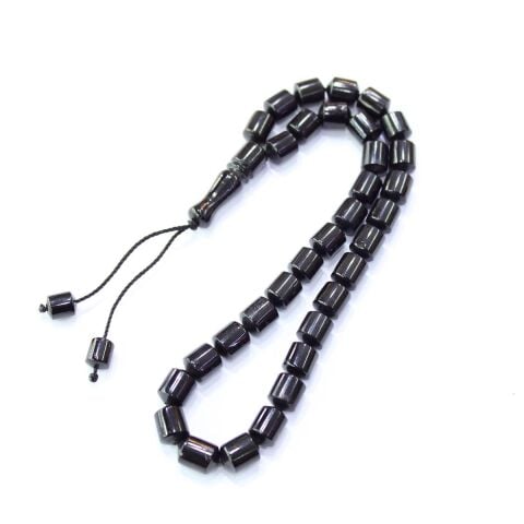 Oltu Taşı Tespih Kapsül Kesim 7*8,5 (mm)