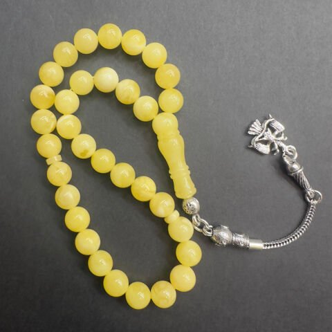 Kaliningrad Damla Kehribar Küre Tespih 7 (mm)-12