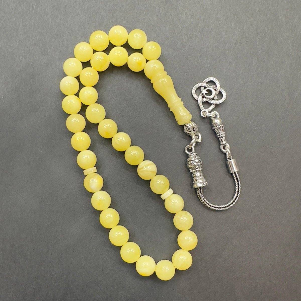 Kaliningrad Damla Kehribar Küre Tespih 6,5 (mm)-2