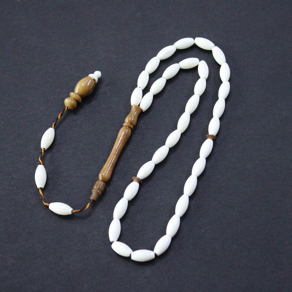 İmamesi Kuka Tasarım Deve Kemiği Tespih 5*9 (mm)