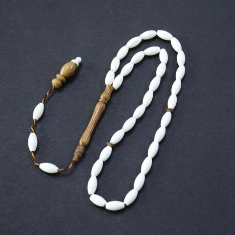 İmamesi Kuka Tasarım Deve Kemiği Tespih 5*9 (mm)