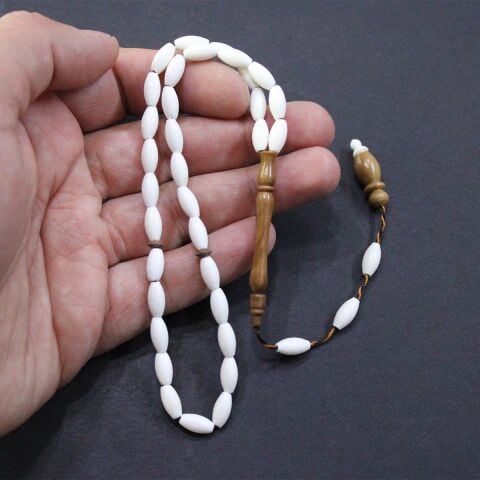 İmamesi Kuka Tasarım Deve Kemiği Tespih 5*9 (mm)