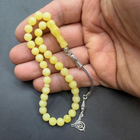 Kaliningrad Damla Kehribar Küre Tespih 6,5 (mm)-5