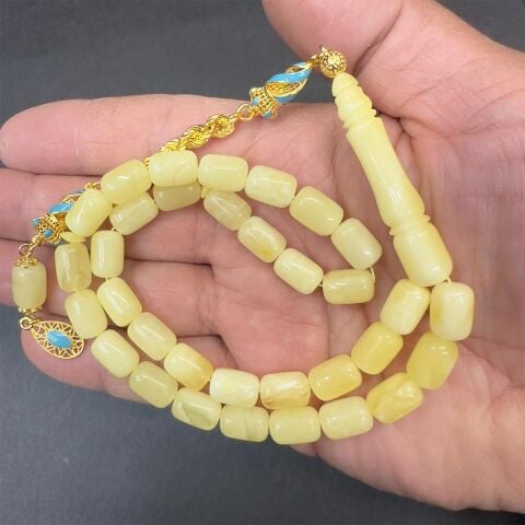 Litvanya Damla Kehribar Kapsül Tespih 7,5*10,5 (mm)