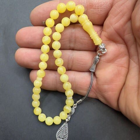 Kaliningrad Damla Kehribar Küre Tespih 6,5 (mm)-8