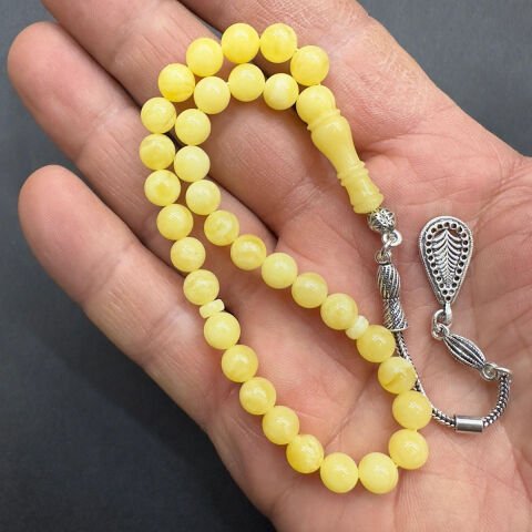 Kaliningrad Damla Kehribar Küre Tespih 6,5 (mm)-8