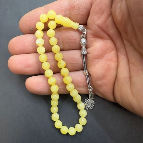 Kaliningrad Damla Kehribar Küre Tespih 6,5 (mm)-9