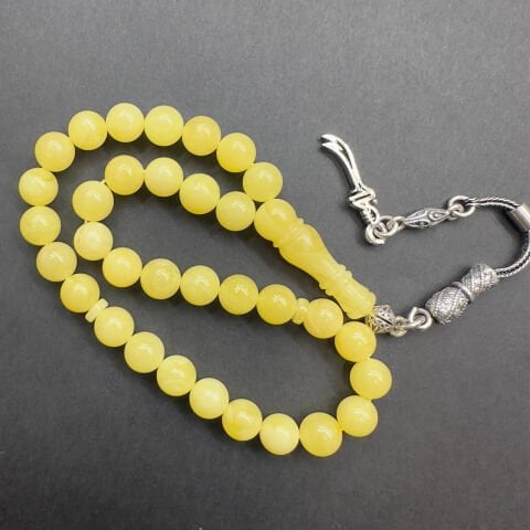 Kaliningrad Damla Kehribar Küre Tespih 6,5 (mm)-10