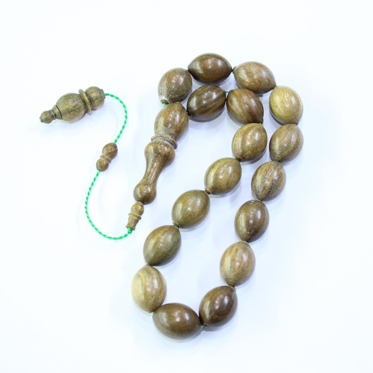 Maskot Yeşil Pelesenk Tespih 12*17 (mm)