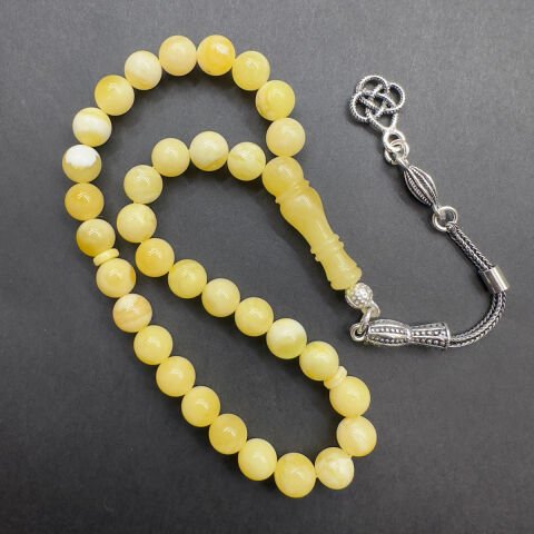 Kaliningrad Damla Kehribar Küre Tespih 6.5 (mm)-1