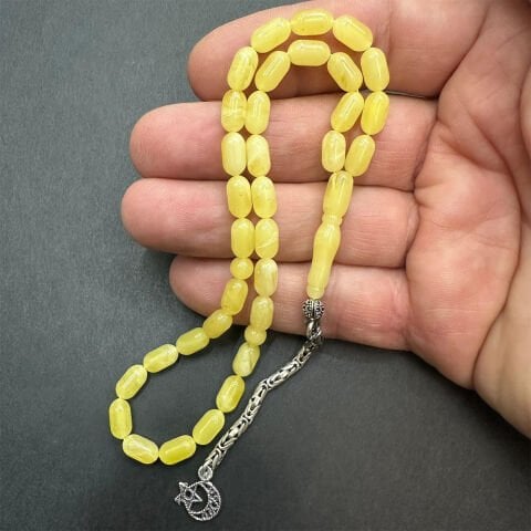 Kaliningrad Damla Kehribar Tespih 5*9 (mm) -8