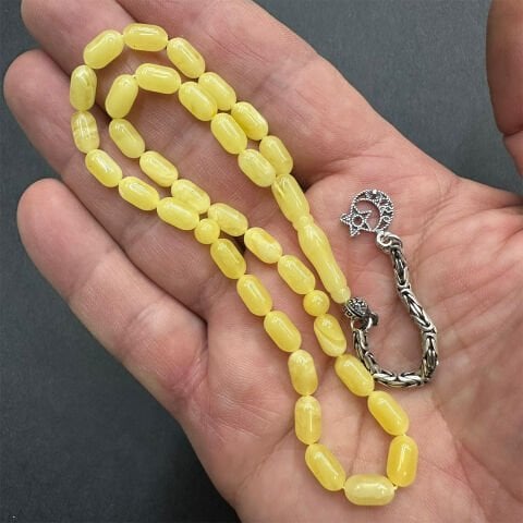 Kaliningrad Damla Kehribar Tespih 5*9 (mm) -8