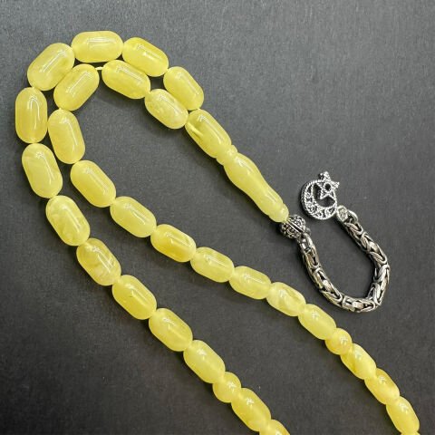 Kaliningrad Damla Kehribar Tespih 5*9 (mm) -8