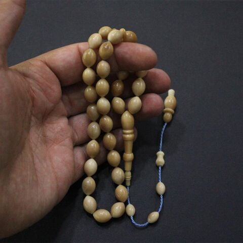 Sütlü Kahve Narçıl Tespih Beyzi Kesim 8*11 (mm)