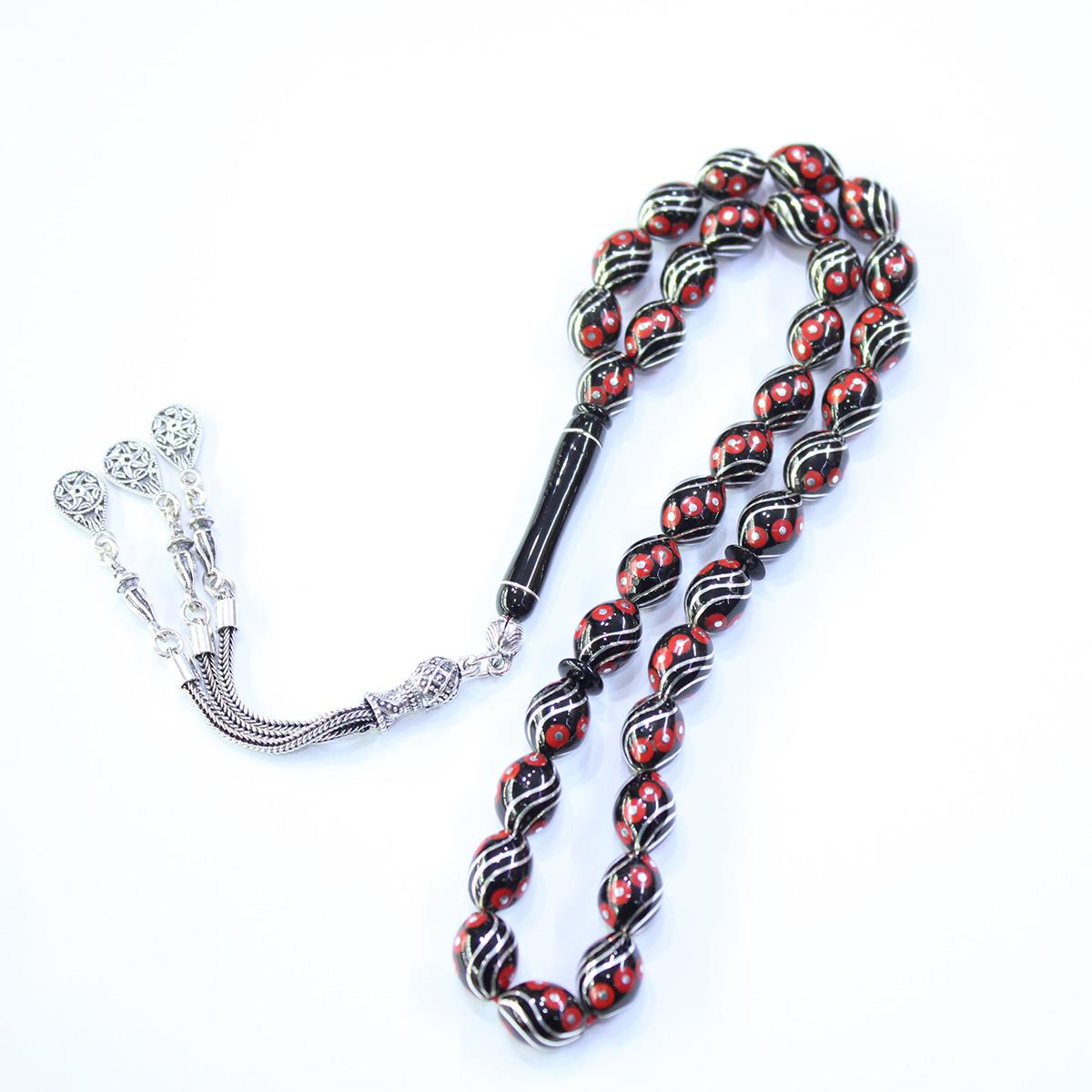 6 lı Çeşm-i Büblül  Mercan İşlemeli 8*11,5 (mm)