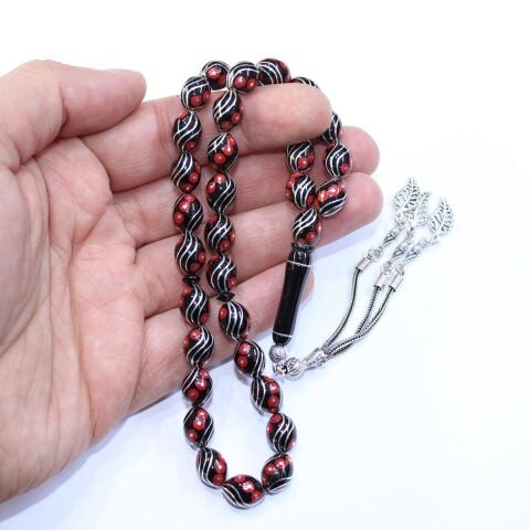 6 lı Çeşm-i Büblül  Mercan İşlemeli 8*11,5 (mm)