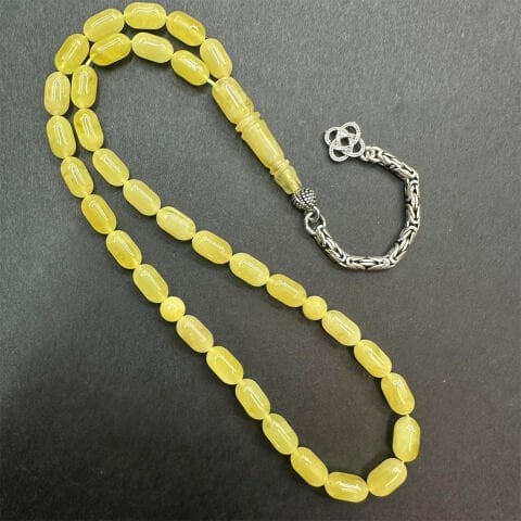 Kaliningrad Damla Kehribar Tespih 5*9 (mm) -7