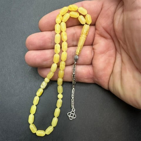 Kaliningrad Damla Kehribar Tespih 5*9 (mm) -7