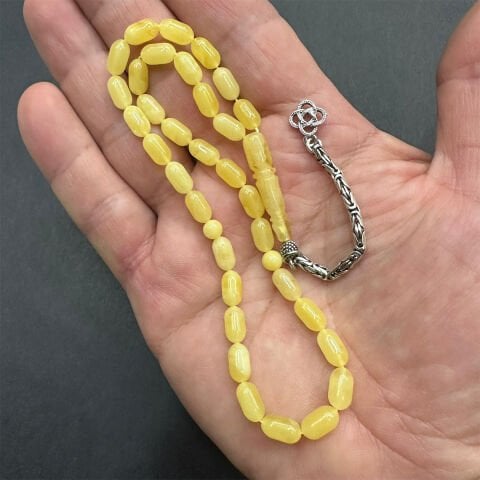 Kaliningrad Damla Kehribar Tespih 5*9 (mm) -7