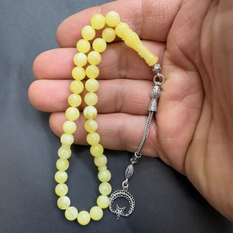 Kaliningrad Damla Kehribar Küre Tespih 6.5 (mm)-5