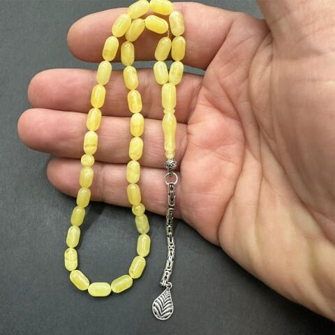 Kaliningrad Damla Kehribar Tespih 5*9 (mm) -9