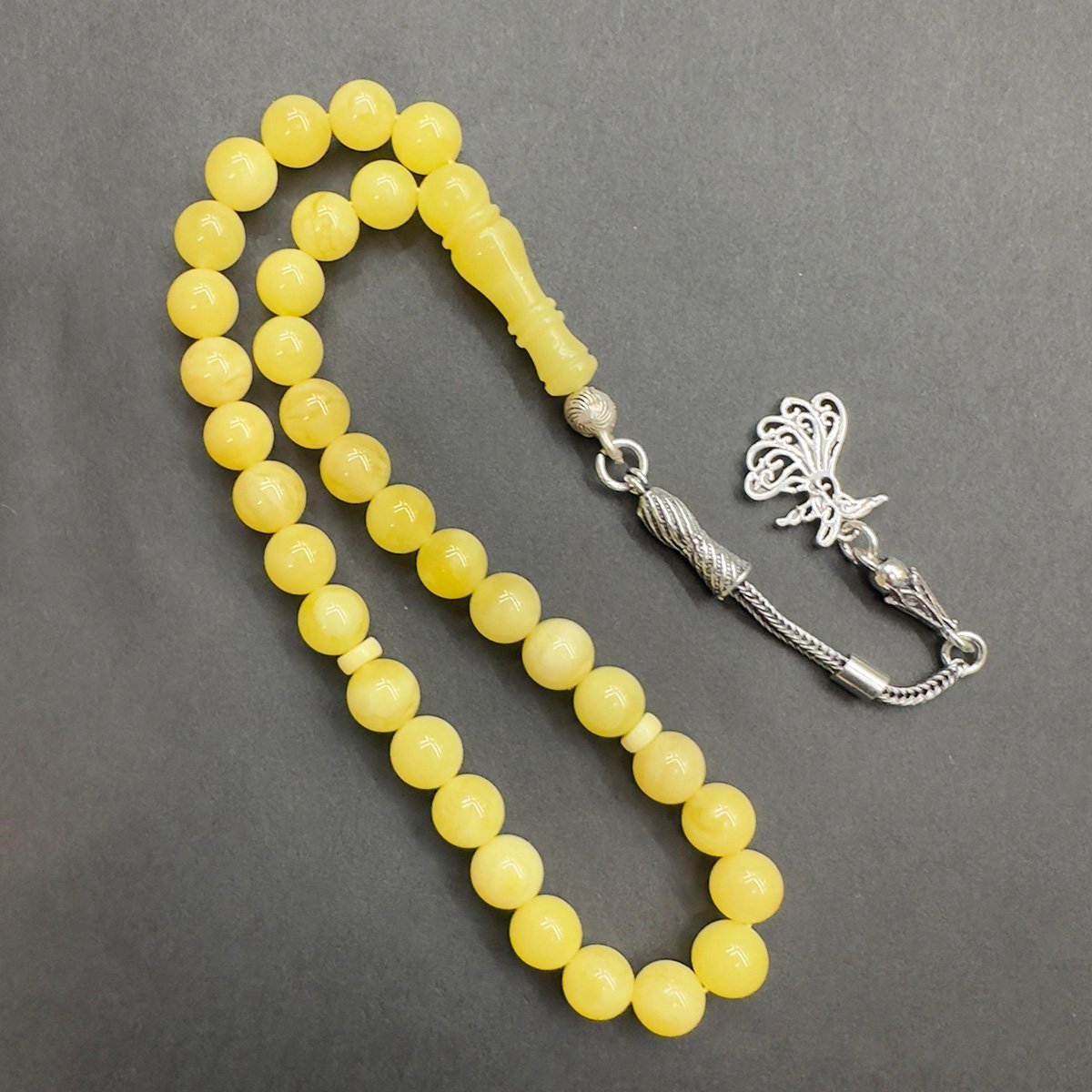 Kaliningrad Damla Kehribar Küre Tespih 6.5 (mm)-7