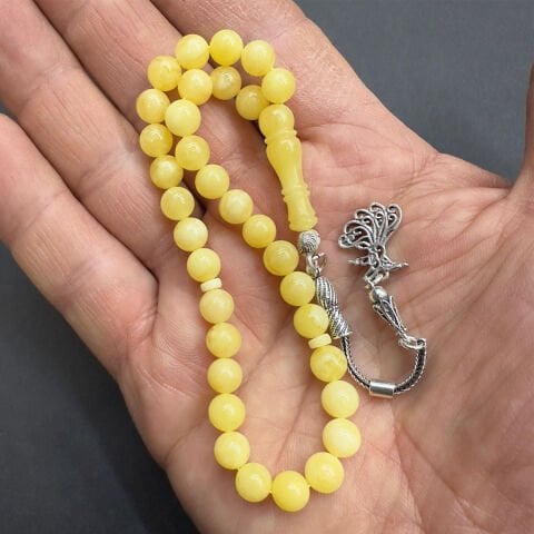 Kaliningrad Damla Kehribar Küre Tespih 6.5 (mm)-7