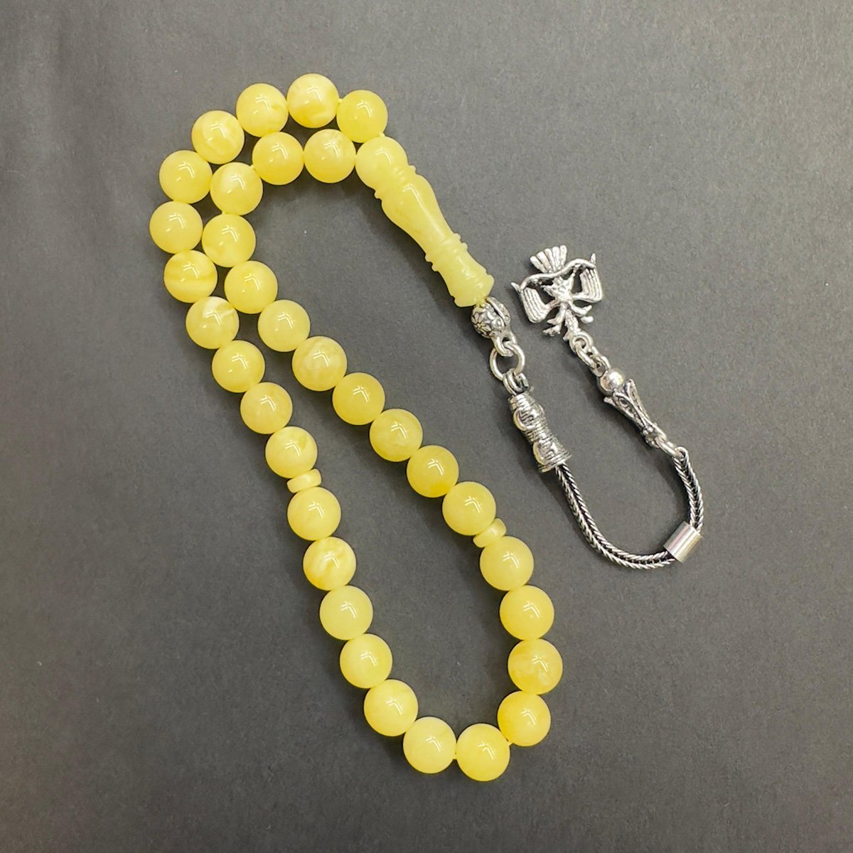 Kaliningrad Damla Kehribar Küre Tespih 6.5 (mm)-8