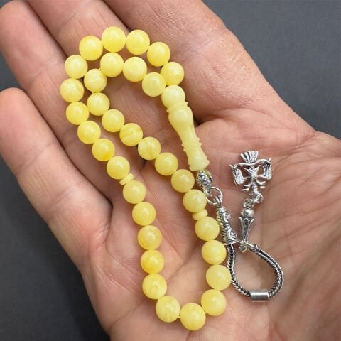 Kaliningrad Damla Kehribar Küre Tespih 6.5 (mm)-8