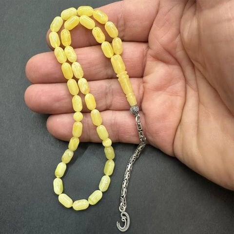 Kaliningrad Damla Kehribar Tespih 5*9 (mm) -10