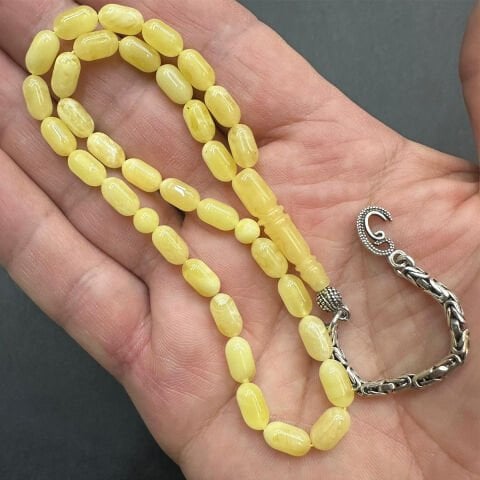 Kaliningrad Damla Kehribar Tespih 5*9 (mm) -10