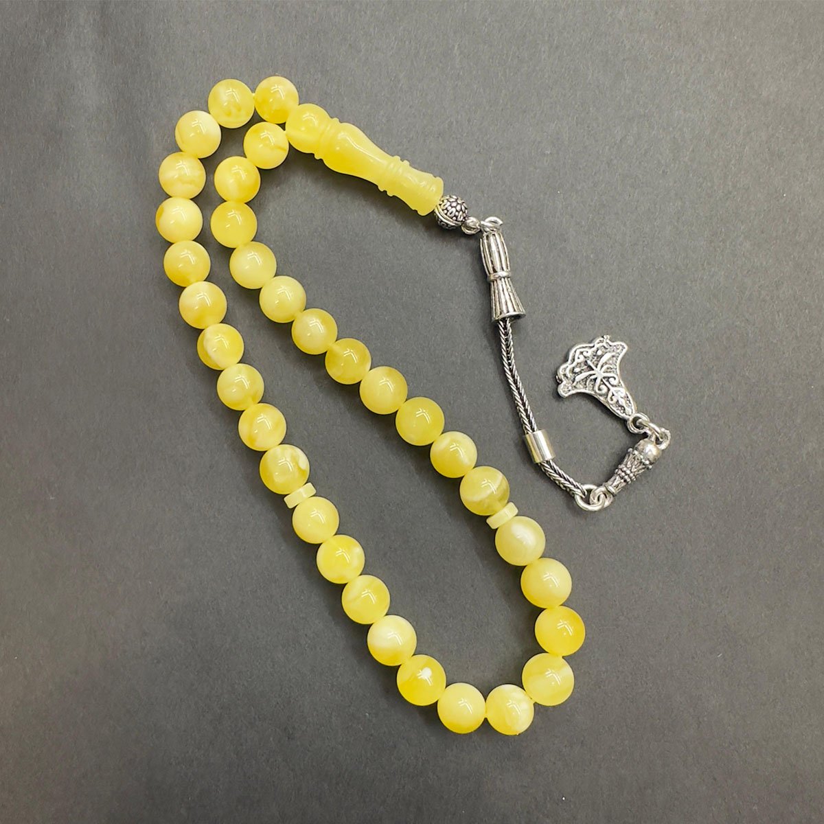 Kaliningrad Damla Kehribar Küre Tespih 6.5 (mm)-9