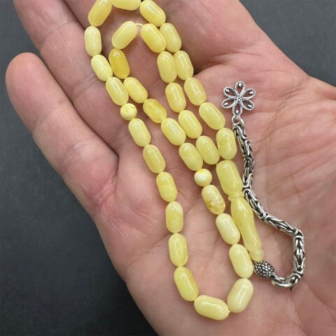 Kaliningrad Damla Kehribar Tespih 5*9 (mm) -11