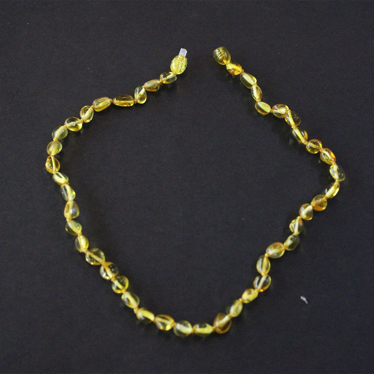 Şeffaf Damla Kehribar Bebek Kolye 5 (gr)