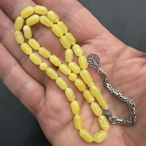 Kaliningrad Damla Kehribar Tespih 5*9 (mm) -12