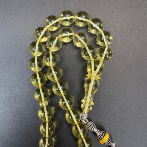 Şeffaf Kaliningrad Damla Kehribar Küre Tespih 10 (mm)