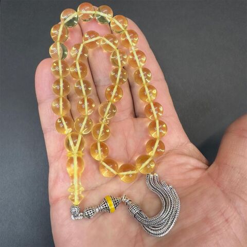 Şeffaf Kaliningrad Damla Kehribar Küre Tespih 10 (mm)